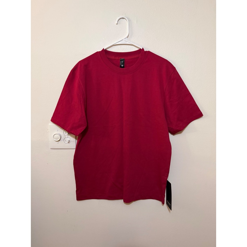 Lululemon Heavyweight Cotton Jersey T-Shirt Berry Rumble Size S NWT